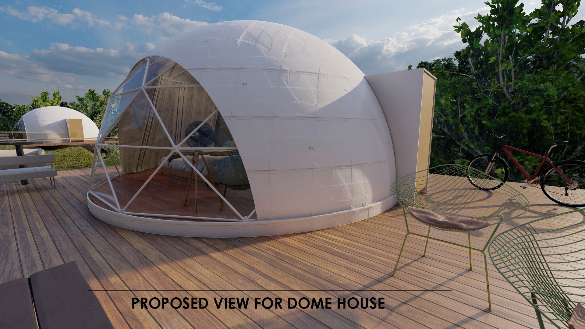 Dome House — Deck Exterior